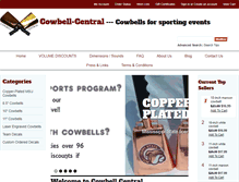 Tablet Screenshot of mycowbell.com